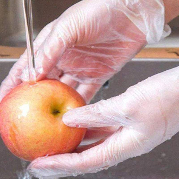 Rubber Gloves 100 Pieces Clear Disposable Household Accessories Disposable Gloves