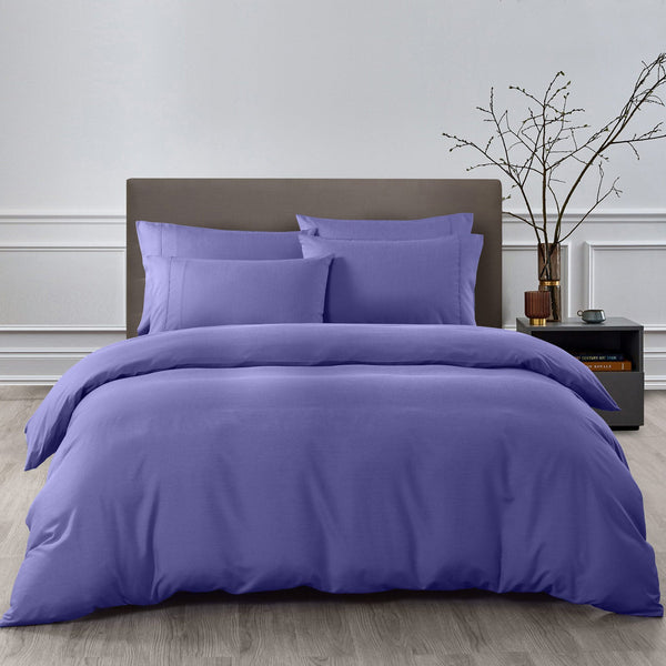 Royal Comfort Bamboo Cooling 2000Tc Quilt Cover Set King Blue Quilt Covers
