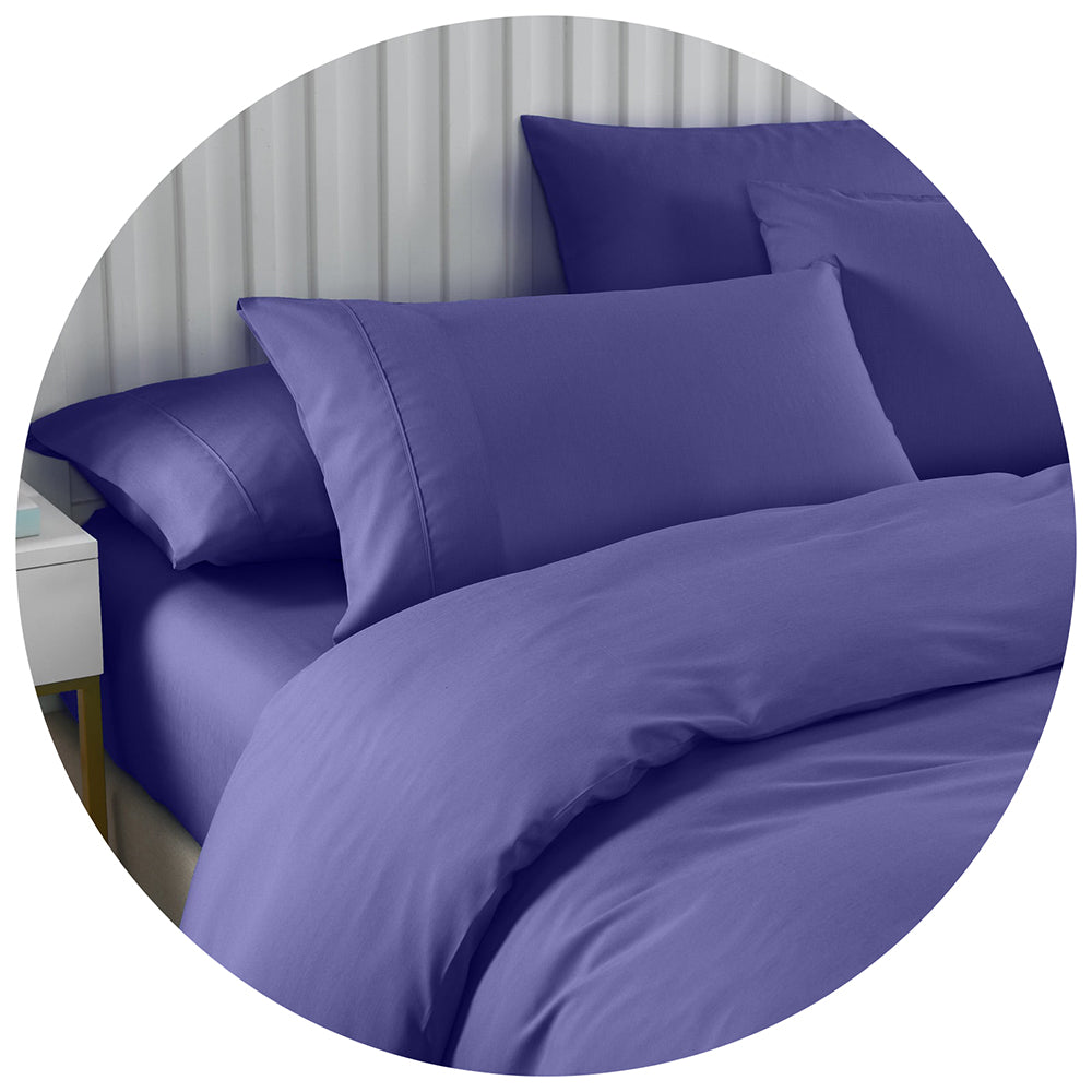 Royal Comfort Bamboo Cooling 2000Tc 6 Piece Combo Set King Blue Sheets