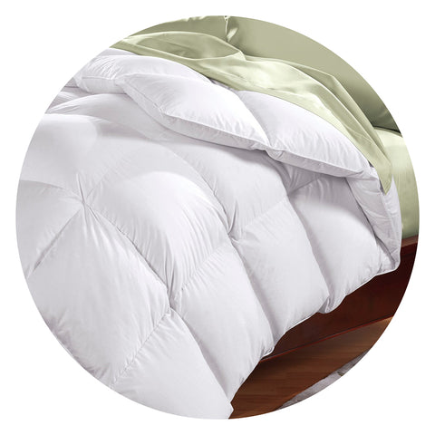Royal Comfort Goose Feather & Down Quilt King Single Single Bed Quilts