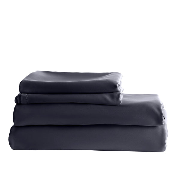 Royal Comfort Balmain 1000Tc Bamboo Cotton Quilt Cover Sets Queen Size Charcoal Queen Doonas