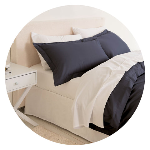 Royal Comfort Balmain 1000Tc Bamboo Cotton Quilt Cover Sets (King) Charcoal Quilt Covers