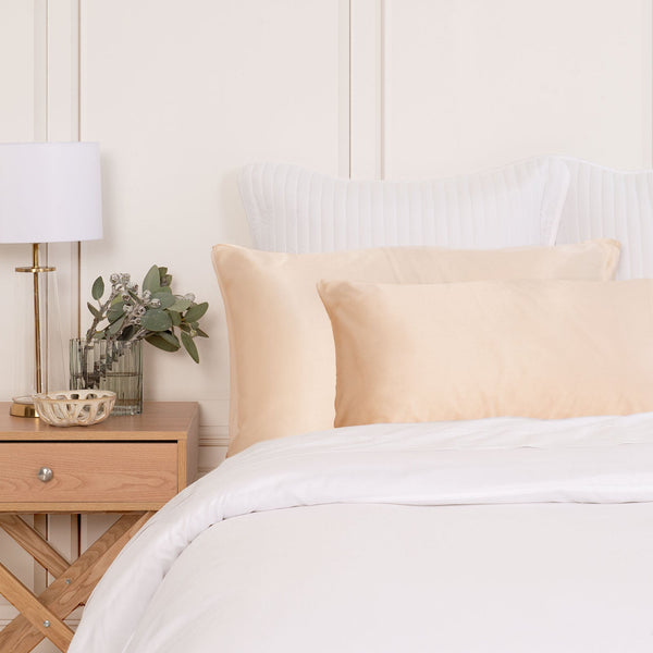 Silk Pillow Case Twin Pack Size: 51X76cm Champagne Pink Pillow Cases