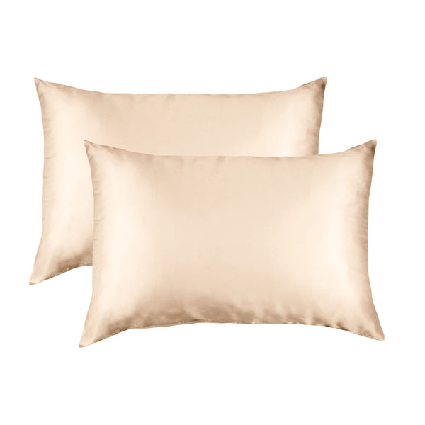 Silk Pillow Case Twin Pack Size: 51X76cm Champagne Pink Pillow Cases