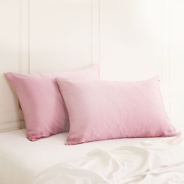 Silk Pillow Case Twin Pack Size: 51X76cm Lilac Pillow Cases