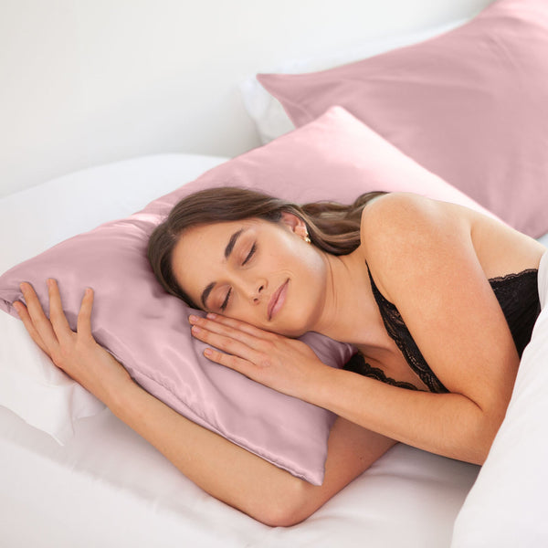 Silk Pillow Case Twin Pack Size: 51X76cm Lilac Pillow Cases