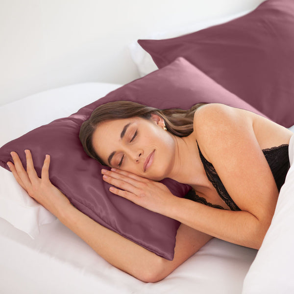 Silk Pillow Case Twin Pack Size: 51X76cm Malaga Wine Pillow Cases