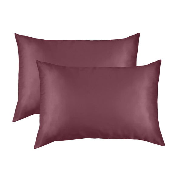 Silk Pillow Case Twin Pack Size: 51X76cm Malaga Wine Pillow Cases