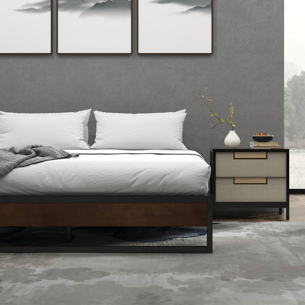 Sorrento Metal And Wood Bed Base Single Single Bed Frames