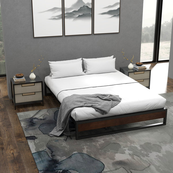 Sorrento Metal And Wood Bed Base Single Single Bed Frames