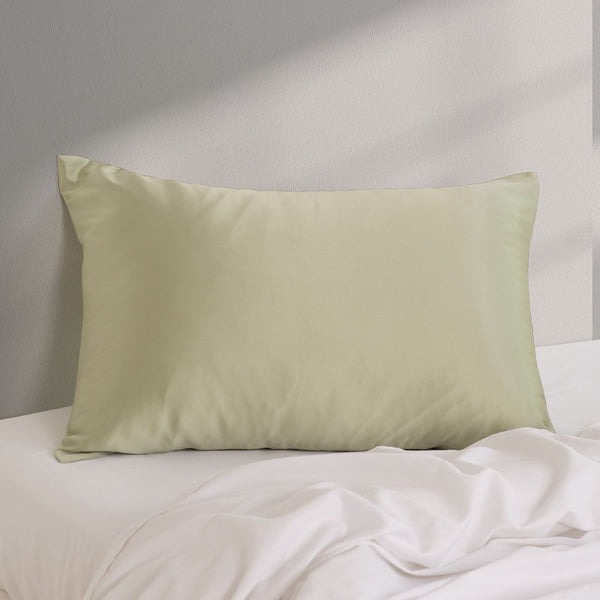 Pure Silk Pillow Case By Royal Comfort (Single Pack) Sage Pillow Cases