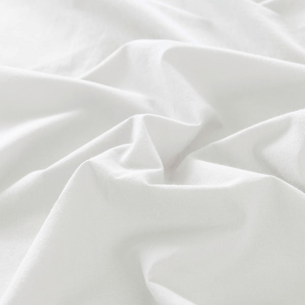 Royal Comfort Vintage Washed 100% Cotton Sheet Set King White Sheets