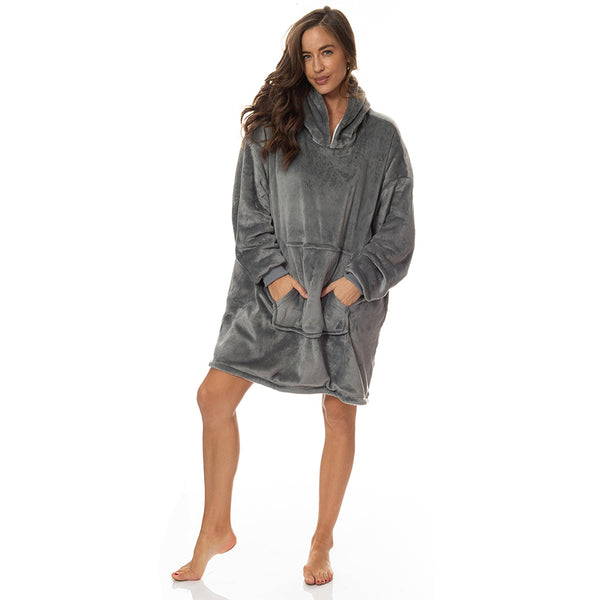Royal Comfort Snug Hoodie Grey Sleepwear