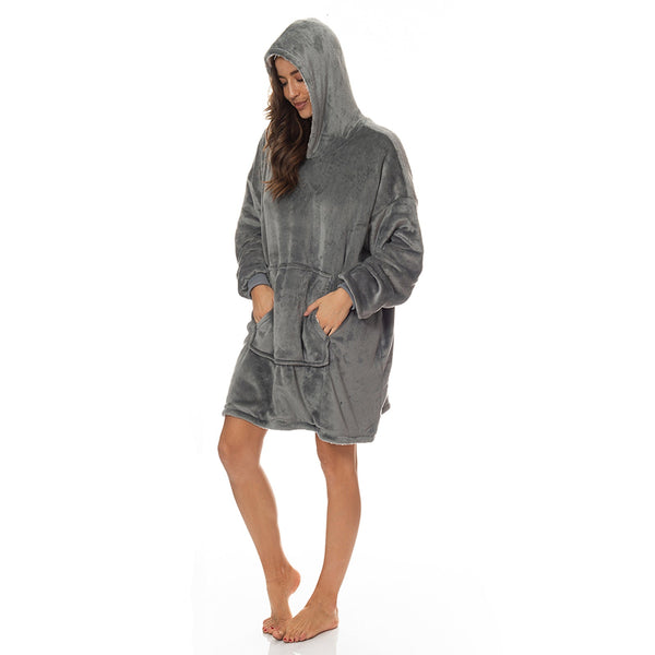 Royal Comfort Snug Hoodie Grey Sleepwear