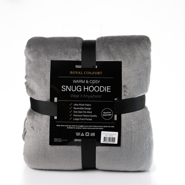 Royal Comfort Snug Hoodie Grey Sleepwear