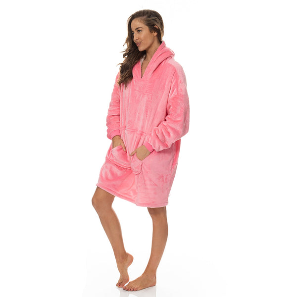 Royal Comfort Snug Hoodie Pink Sleepwear