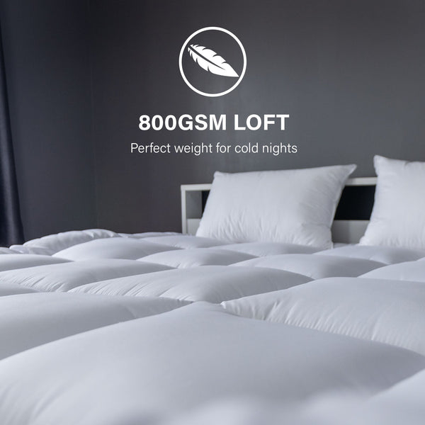 Royal Comfort 800Gsm Silk Quilt Single Single Bed Comforters