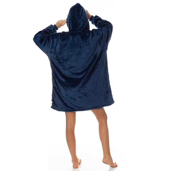Royal Comfort Snug Hoodie Navy Sleepwear