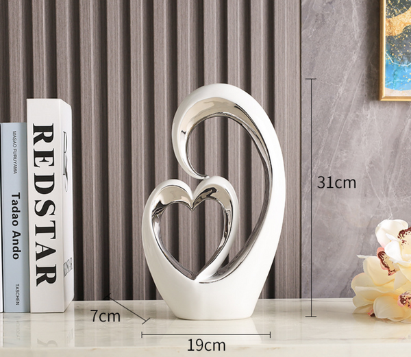 Modern Creative Heart To Ornament For Home Living Room Entryway Wine Cabinet Bedroom Tv Decoration Seasonal Decorations