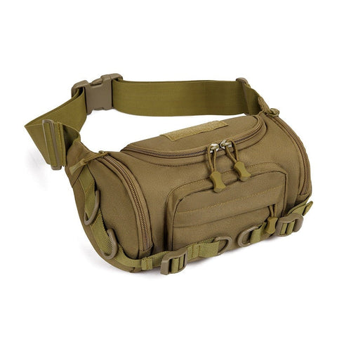 1000D Waterproof Oxford Mens Belt Fanny Pack Shoulder Messenger Bag Tactical Waist Packs & Bags