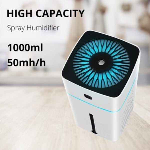 1000Ml Usb Air Humidifier Purifier Ultrasonic Essential Oil Mist Aromatherapy Diffuser Night Light