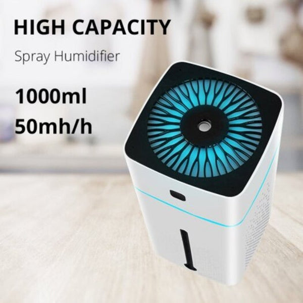 1000Ml Usb Air Humidifier Purifier Ultrasonic Essential Oil Mist Aromatherapy Diffuser Night Light Humidifiers