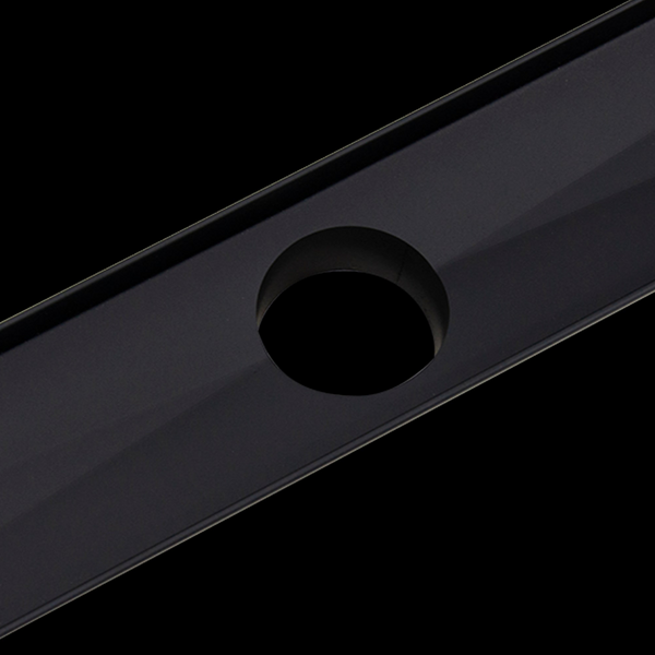 1000Mm Tile Insert Bathroom Shower Black Grate Drain W/Centre Outlet Floor Waste Drain Grates