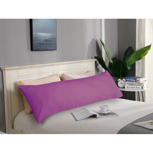 Fabric Fantastic 1000Tc Premium Ultra Soft Body Pillowcase Purple Pillow Cases