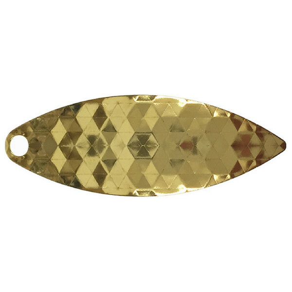 Artizan Hex Stamped Willow Blade Gold Brass 30Mml X 10Mmw Qty 5 Other Terminal Tackle