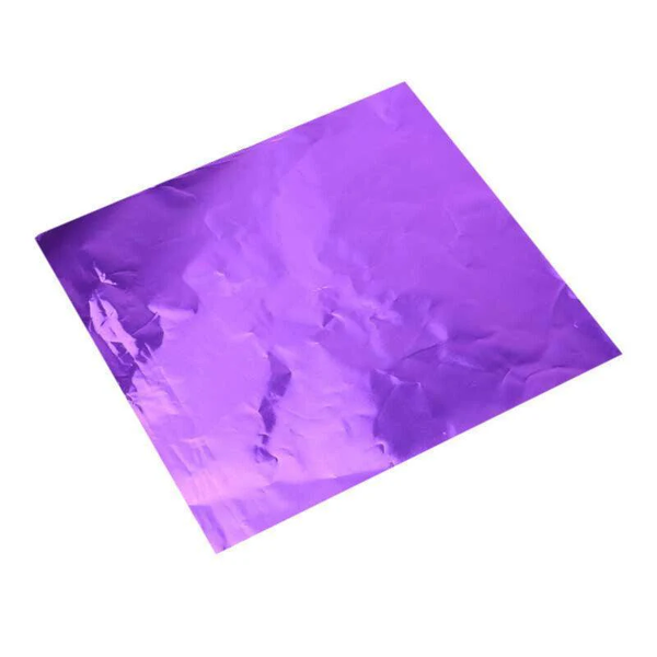 100Pcs Tin Foil Aluminium Wrapping Square Chocolate Wrappers 15Cm Brown/Embossed Other Decorating Tools