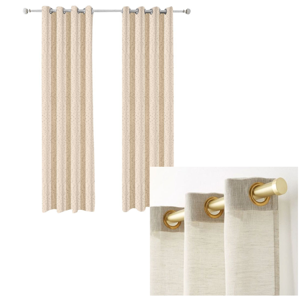 100 Centimetre Beige Modern Luxury Retro Style Curtains For Decor Curtains & Drapes