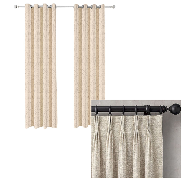 100 Centimetre Beige Modern Luxury Retro Style Curtains For Decor Curtains & Drapes