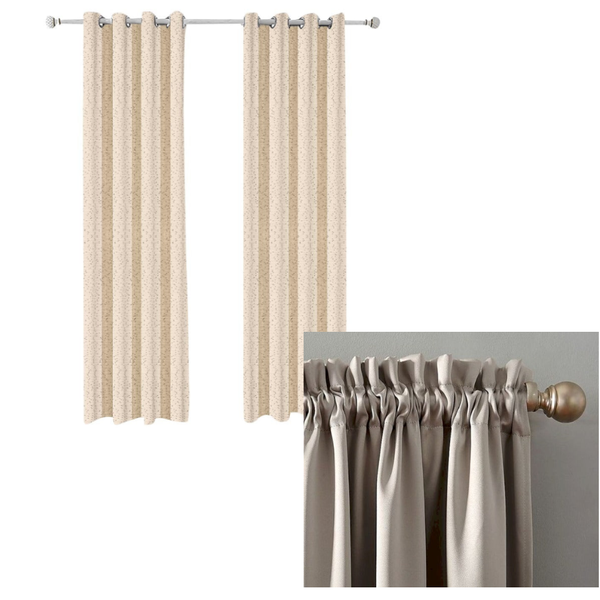 100 Centimetre Beige Modern Luxury Retro Style Curtains For Decor Curtains & Drapes