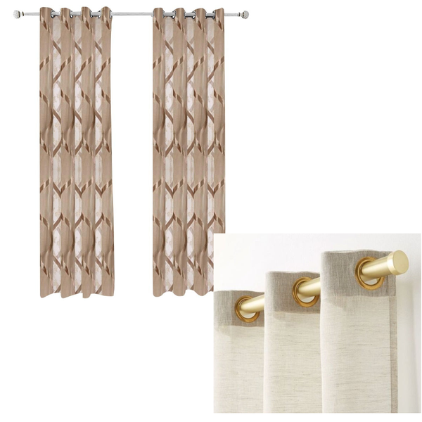 100 Centimetre Brown Modern Luxury Retro Style Curtains For Living Room Bedroom Dining Decor Curtains & Drapes