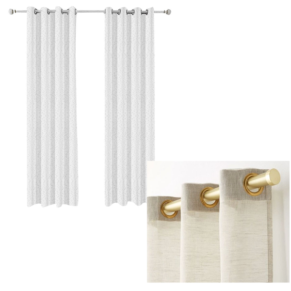100 Centimetre White Curtains Modern Luxury Retro Style For Garden Curtains & Drapes