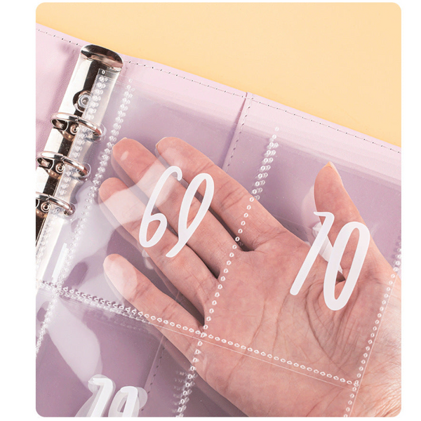 100 Day Challenge Loose Leaf Notebook Couple's Savings Money Envelope Budget Notepad Paper Products