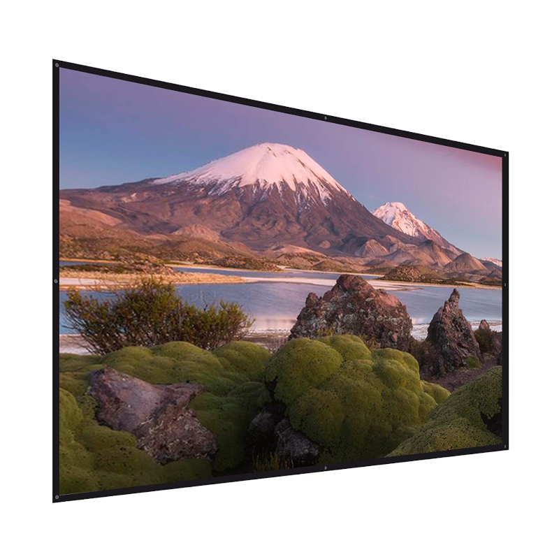 100 Inches Projector Screen Widescreen 16:9 Portable Projection Anti Crease Foldable Indoor Outdoor Movies For Office Projector Screens