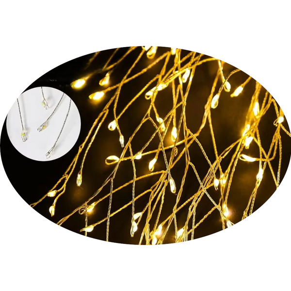 100 Led Solar Fireworks Lights For Patio & Garden String Lights