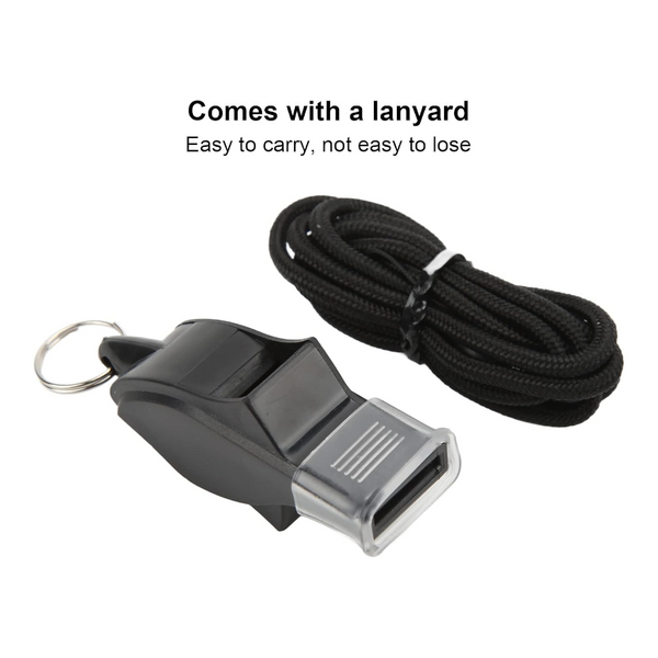 100 Pack Pea Less Plastic Whistles With Lanyards Loud Crisp Sound Sports For Coaches Referees & Officials Durable Lightweight Outdoor Training Equipme