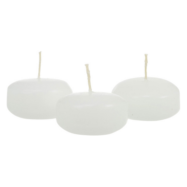 100 Pack Of 4 Hour White Floating Candles - 4Cm Diameter Wedding Party Decoration