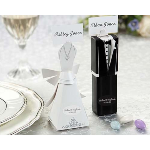 My Decorations 100 Pack Of 50 Bride And Groom Wedding Bridal Bomboniere Favor Candy Choc Almond Box Kate Aspen Design Favours & Party Bag Fillers