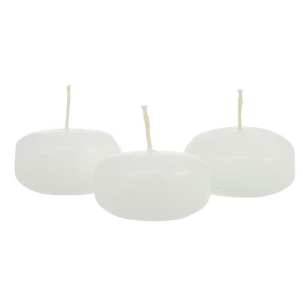 My Decorations 100 Pack Of 6 Hour White Floating Candles 5.8Cm Diameter Wedding Party Seasonal Decorations