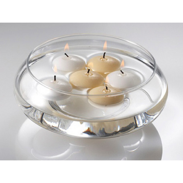 My Decorations 50 Pack Of 6 Hour White Floating 5.8Cm Diameter Wedding Party Candles
