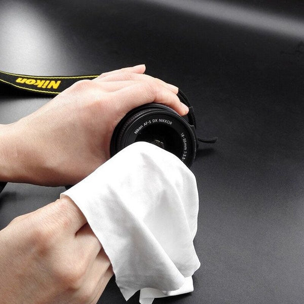 100Pcs / Pack Anti Static Dusting Clean Cloth White Cleaning Towels & Cloths