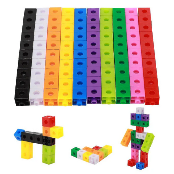 100Pcs Children's Construction Toys Snap Cube Educational Educational Toys