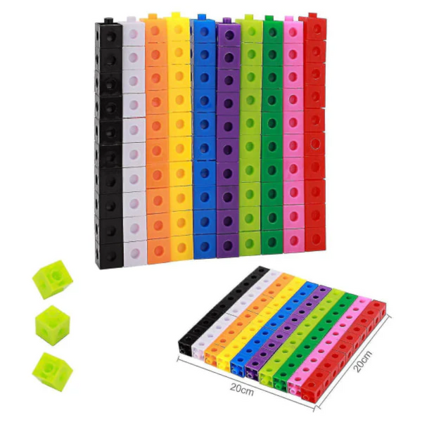 100Pcs Children's Construction Toys Snap Cube Educational Educational Toys