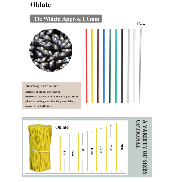 100Pcs Reusable Gardening Cable Ties Twist Climbing Vines Plant Ties & Supports