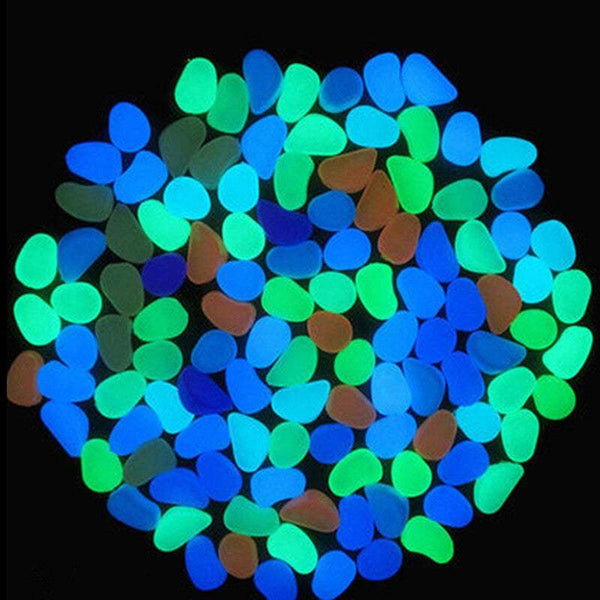 Garden Ornaments 100X 200X 400X Glow In The Dark Pebbles Luminous Stones Colourful Decoration Pebbles Stones & Step Stones