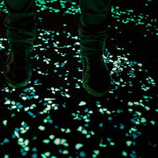 Garden Ornaments 100X 200X 400X Glow In The Dark Pebbles Luminous Stones Colourful Decoration Pebbles Stones & Step Stones
