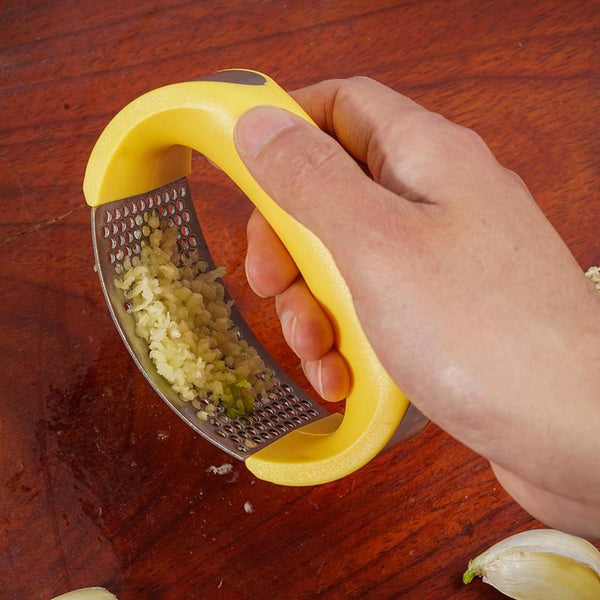 Stainless Steel Garlic Masher Press Household Manual Curve Fruit Vegetable Tools Kitchen Gadgets